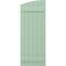 Ekena Millwork Americraft 6-Board (2 Batten) Wood Joined Board-n-Batten Shutters w/Ellipt Top, ARW101BE621X77SGH, PR ARW101BE621X77SGH - alternate 6